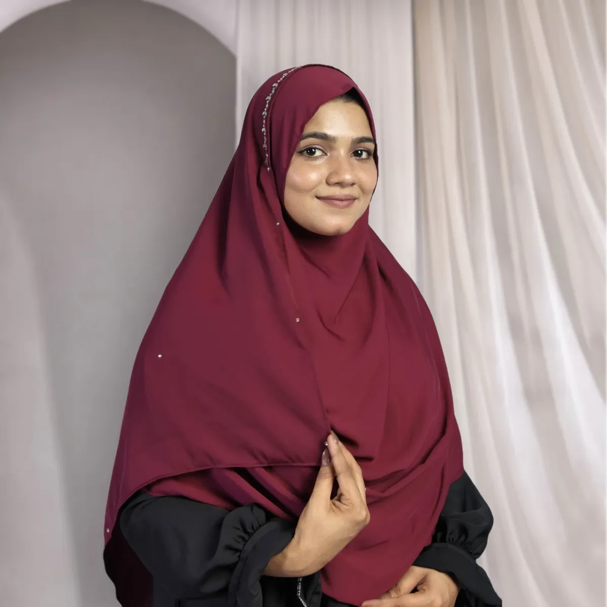 Liyana - Dark Maroon