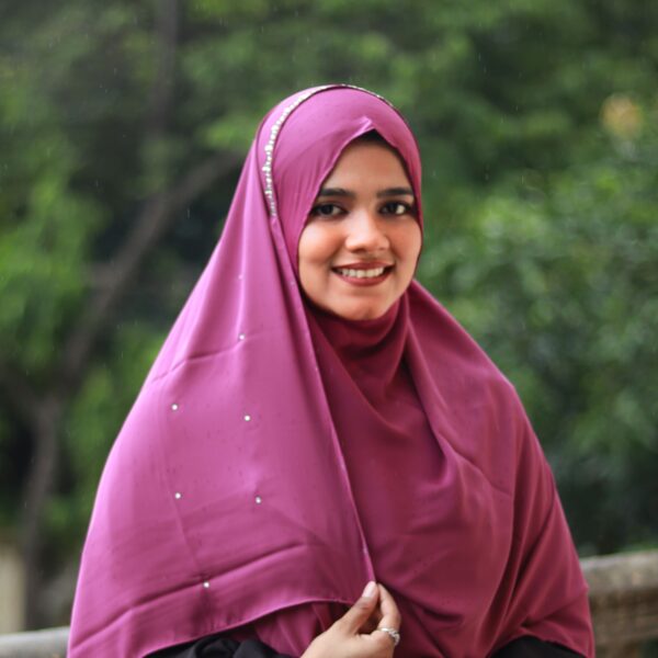 Liyana 2 Minutes Hijab (Magenta) - Premium Cherry Fabric