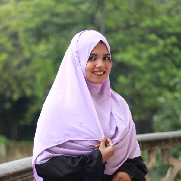 Liyana 2 Minutes Hijab (Lite-Purple) - Premium Cherry Fabri