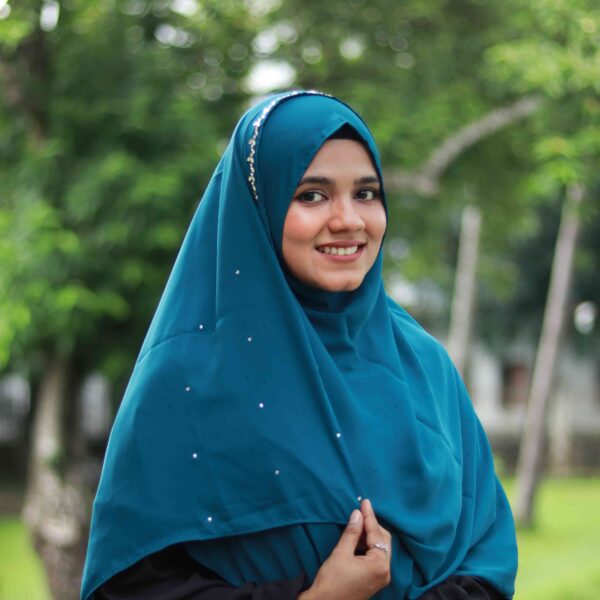 Liyana 2 Minutes Hijab (Peacock Green) - Premium Cherry Fabric