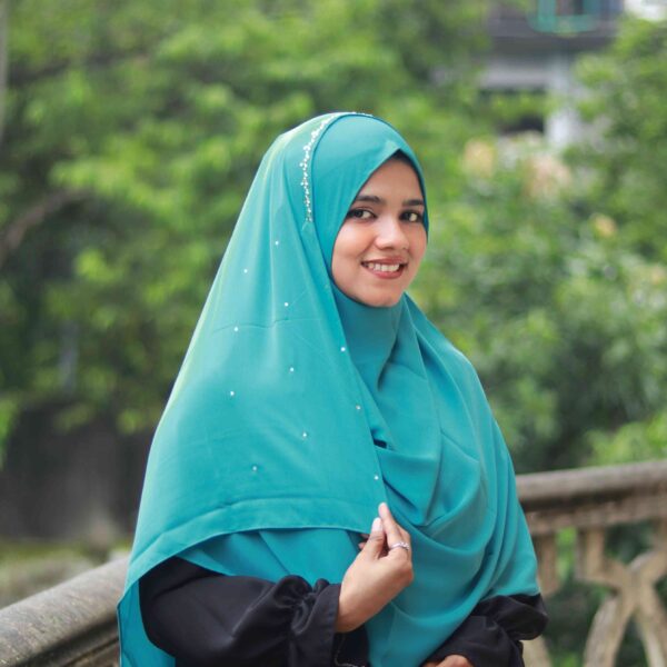 Liyana 2 Minutes Hijab (Pastel Blue) - Premium Cherry Fabric