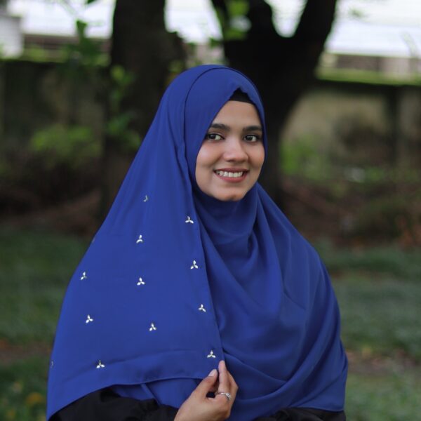 Sana 2 Minutes Hijab (Royal Blue) - Premium Cherry Fabric