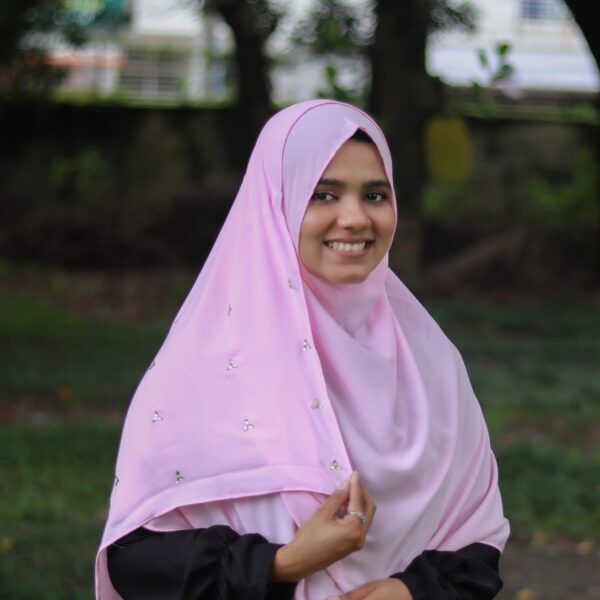 Sana 2 Minutes Hijab (Baby Pink) - Premium Cherry Fabric