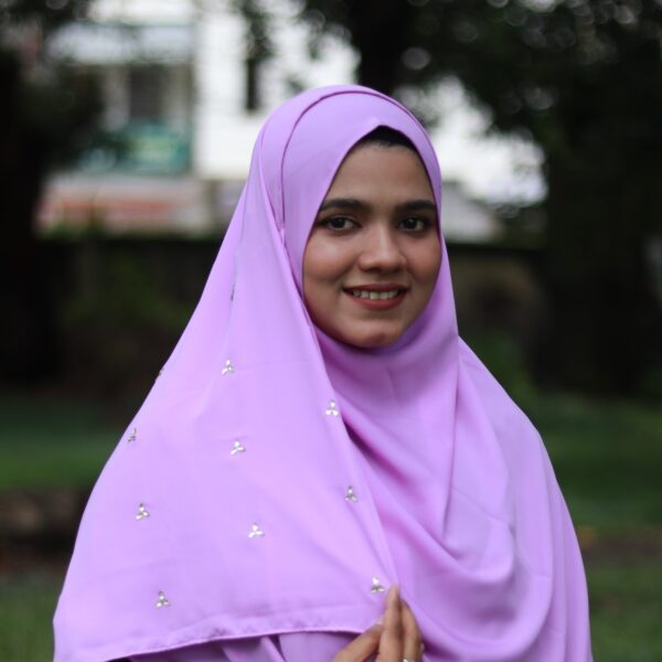 Sana 2 Minutes Hijab (Mid-Purple) - Premium Cherry Fabric