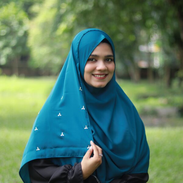 Sana 2 Minutes Hijab (Peacock Green) - Premium Cherry Fabric