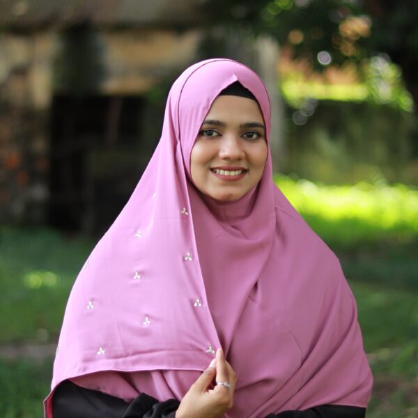 Sana 2 Minutes Hijab (Onion Color) - Premium Cherry Fabric